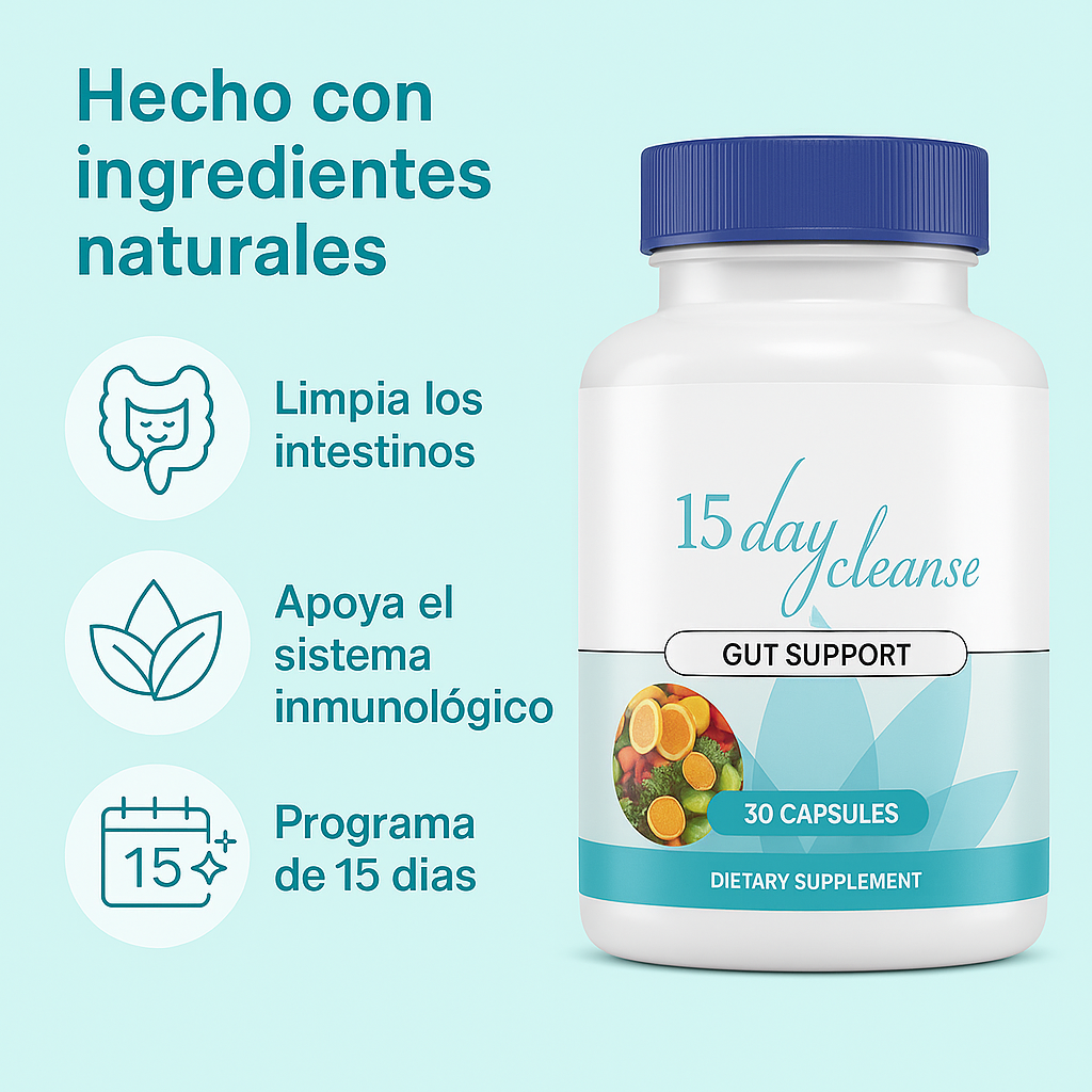 DETOX 15™ Limpieza Completa Estomacal en 15 días