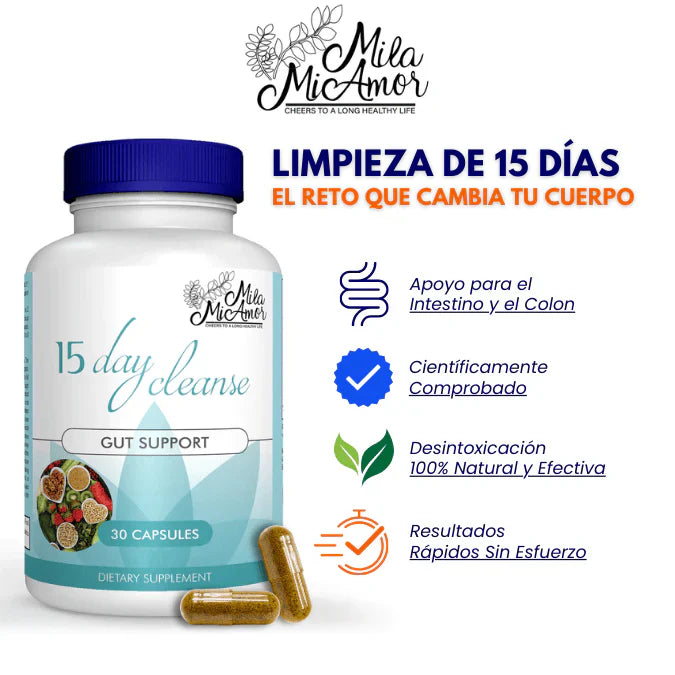 DETOX 15™ Limpieza Completa Estomacal en 15 días
