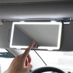 LED CARSUN™  Visor Mirror – Espejo de Maquillaje Recargable con 3 Modos de Iluminación