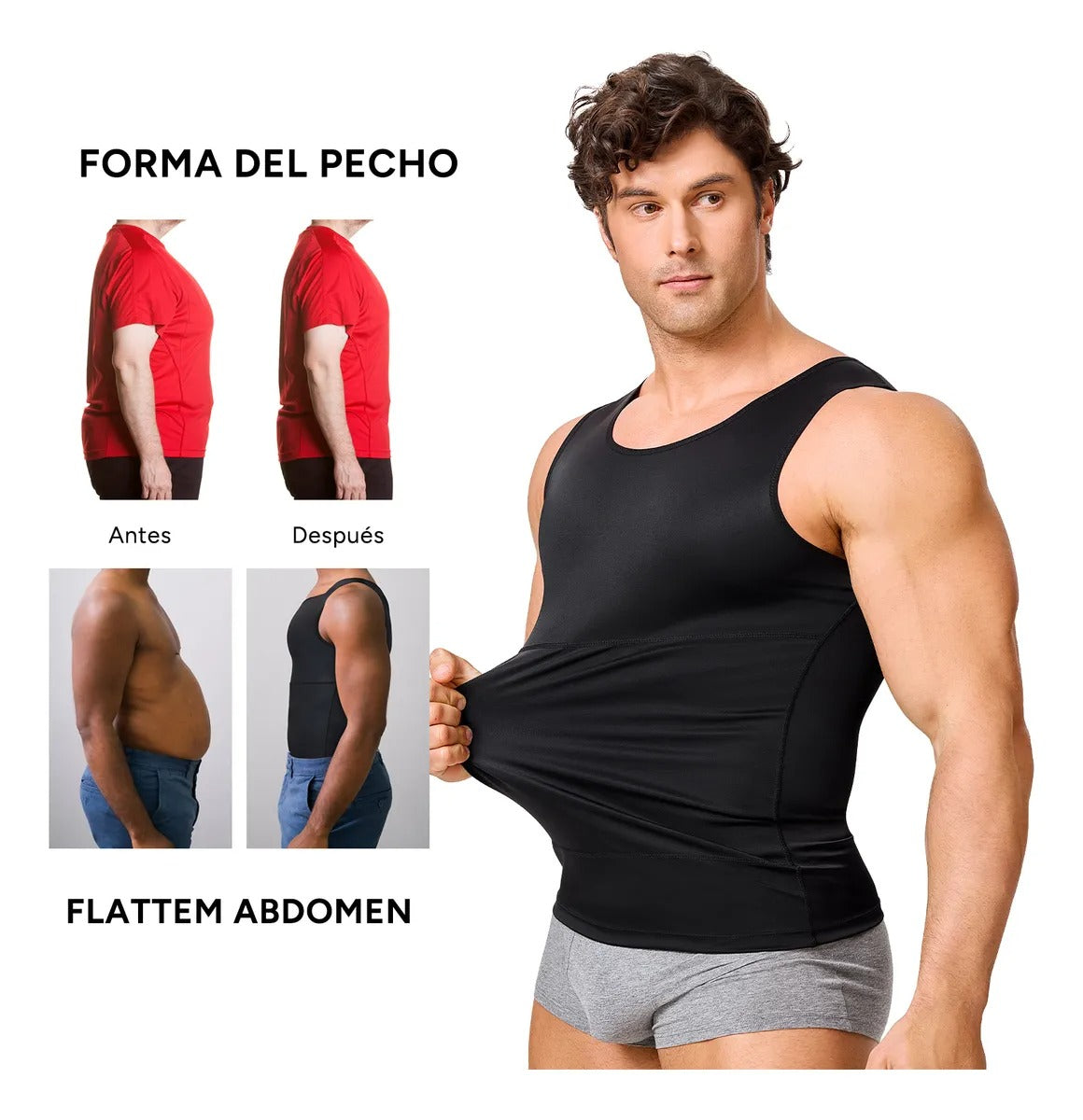 Camiseta de Compresión - Moldea tu cuerpo al instante. Sin esfuerzo, sin dietas ✨